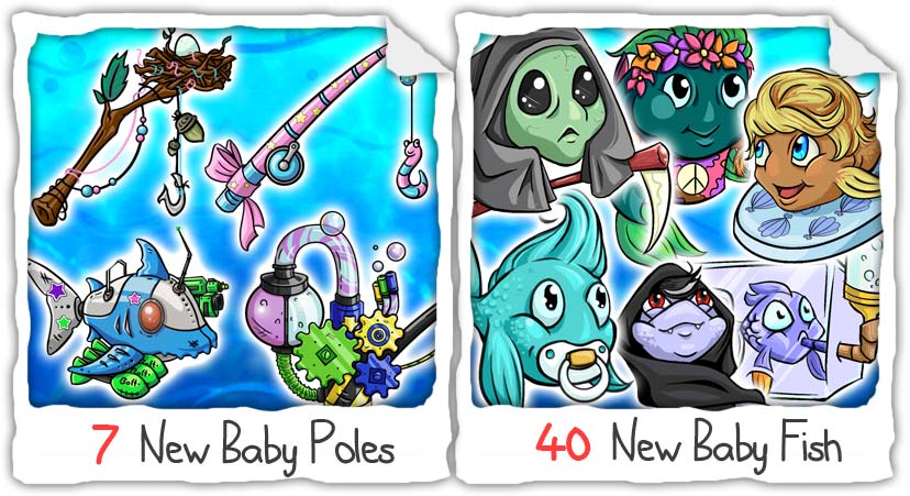 7 New Baby Poles / 40 New Baby Fish!